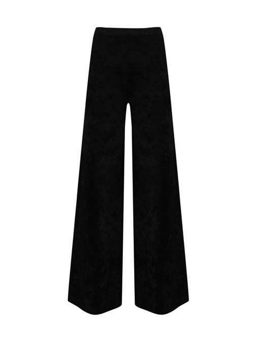 Pantalone in maglia di velluto D. Exterior | 595922NERO